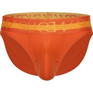 Sukrew Classic Slip Jaffle Oranje - Maat XXL - Herenondergoed - Mannen Slip - Grote pouch - Highlight Neon Collectie