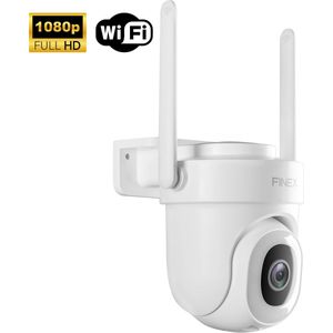 Finex Beveiligingscamera - Buiten camera met nachtzicht - Beveiligingscamera buiten - 5MP - Met wifi en app