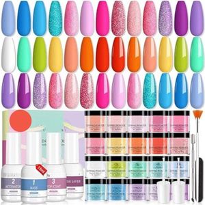 Dipping Powder Starters Kit – Dip Nagels In 20 Kleuren – Nagel Set – Nagelset Voor Beginners En Professionals – Dip Poeder – Dip Powder - Leuk Cadeau Voor Vrouw Of Meisjes