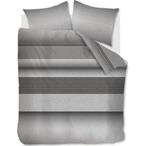 Rivièra Maison Retrograde Dekbedovertrek - Lits-jumeaux - 240x200/220 cm - Grijs