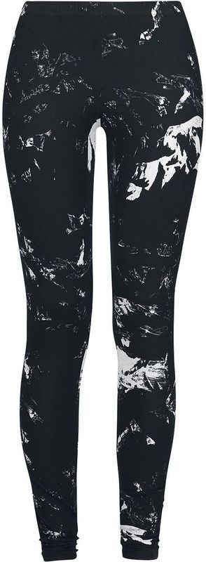 Black Premium by EMP - Legging - Zwart - All-over Print - Dames