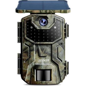 LEMNOI Wildcamera - Met Zonnepaneel - Nachtzicht - Buiten