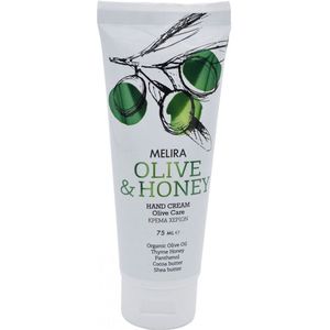 Melira Olive & Honey - Handcrème - Met Biologische Olijfolie, Tijmhoning, Panthenol, Cacaoboter & Shea boter