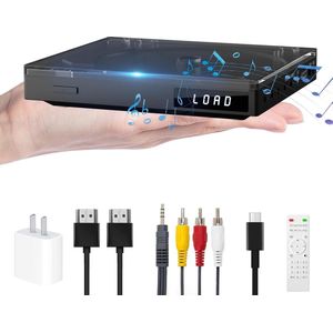 Mini DVD Speler - DVD Speler Met HDMI - USB-weergave - DVD Speler Regiovrij - DVD Speler USB - CD