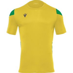 Macron - Polis Shirt - Korte Mouw - Geel / Groen
