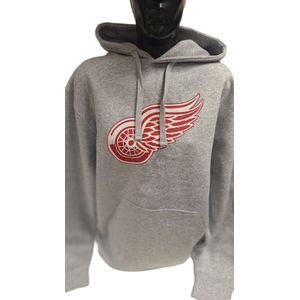 DETROIT REDWINGS- HOODIE-GREY-L
