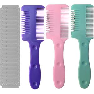 Allecto plus - Tondeusekam set voor dunner wordend haar met reservemesjes - 3 stuks - Voor gezinnen en kappers