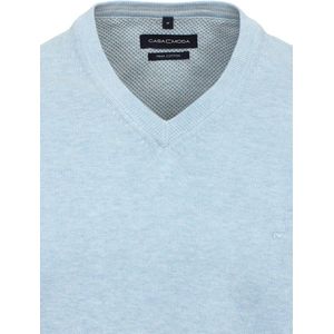 Casa Moda Heren Trui Met V-Hals Pima-Katoen 004430-122 Blauw - XXL