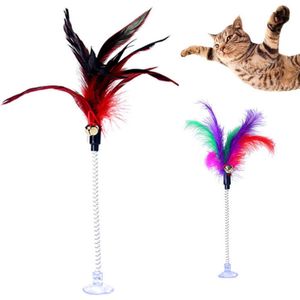 EPIN | Katten Speelgoed | Speelgoed Veer | Veertje | Met Belletje | Bel | WILLEKEURIGE KLEUR - kattenspeeltjes