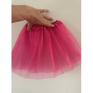 Tule tutu rok meisje - roze fuchsia - prinses - verkleden - ONE SIZE 2-8 jaar