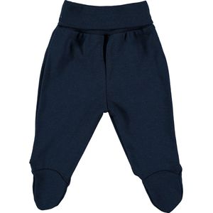 Broek met voet biologisch katoen donkerblauw 46