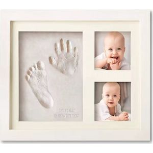 Scoby - Baby Fotolijst - Klei Afdruk Hand & Voet - Gipsafdruk Baby - Babyshower Cadeau - Kraamcadeau - Ook voor Hond & Kat