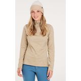 Protest - REFABRIZ - Skipully - Bamboobeige - Lange Mouwen - 1/4 Rits