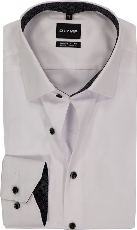 OLYMP - Luxor Comfort Fit - Overhemd - Wit - Strijkvrij