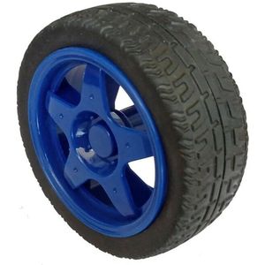 OTRONIC® Wiel met rubber voor robot of smart car Blauw