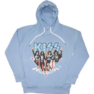 Kiss - Americana Hoodie/trui - XL - Blauw