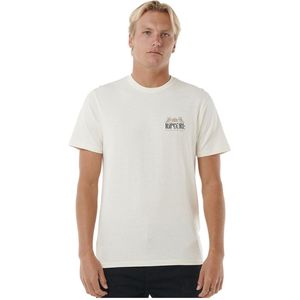Rip Curl Down The Line T-shirt Met Korte Mouwen Wit XS Man