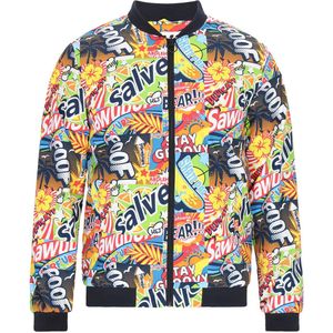 Mo - Bomberjack - Tropische Print - Sportieve Pasvorm