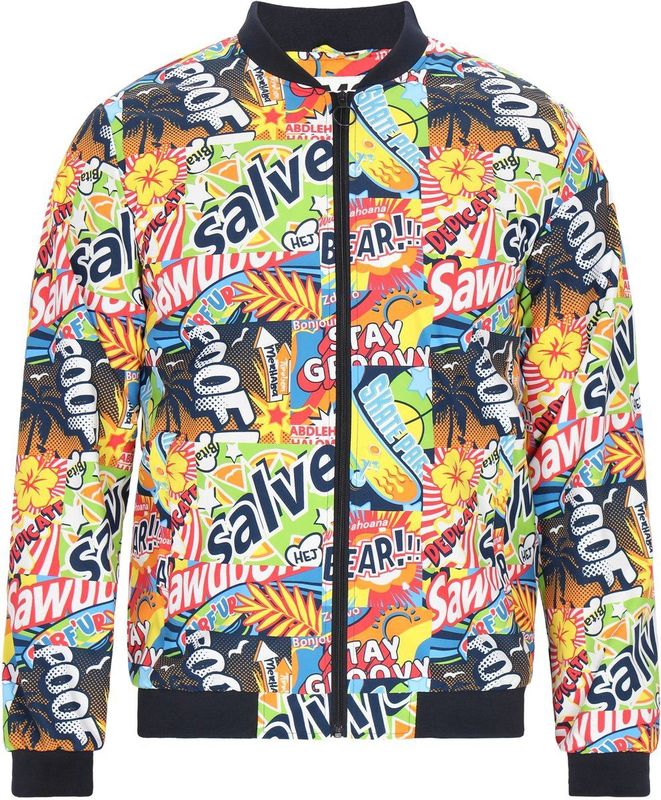 Mo - Bomberjack - Tropische Print - Sportieve Pasvorm