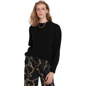 Trendyol Muntkleurige Oversized Gebreide Trui Met Ronde Hals
