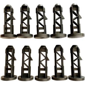 Pack of 10 hinge pins for waste container lid - hole size 20 mm - attachment for 50 / 80 / 100 / 120 / 240 l bin