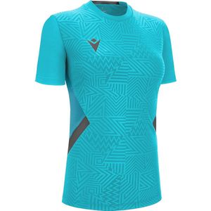 Macron Skat Shirt Korte Mouw Dames - Hemelsblauw / Antraciet | Maat: 3XL