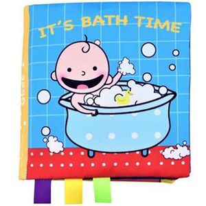 Baby speelgoed/knisperboekje /sinterklaas/ kerstcadeau/Educatief Baby Speelgoed /Zacht Baby boek /Zacht Speelgoed/Speelgoed voor baby/ Speelgoed Voor Kinderen/baby boekje/ ""It's bath time ""thema