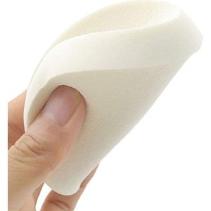 6pcs Grote Witte Makeup Blender - Make-up Spons voor Vloeibare Foundation - Dual-Use Spons Puff voor Crèmes en Cosmetica (3.54 inch)