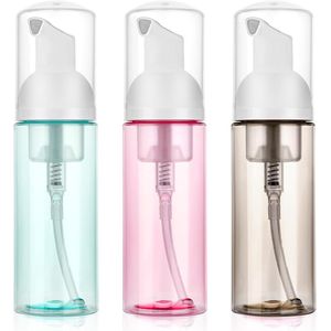 AOZUO 60ml/2oz Foam Pump Bottles, 3PCS Empty Travel Foaming Dispenser Refillable Mousse Bottle Travel Size Foam Pump Bottle for Hand Soap Lash Cleanser Shampoo Face Wash