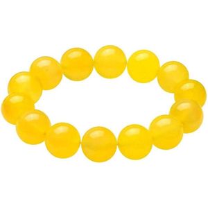 Inovra Plus - Gele Agaat Armband voor Energie Reiniging en Ontspanning met Edelstenen Kralen.