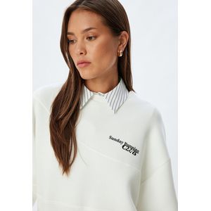 Koton - Sweatshirt - Zwart - Natuurwit