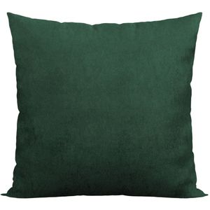 Decoratieve Kussensloop Smaragd 40x40 cm Zacht Velours met Rits