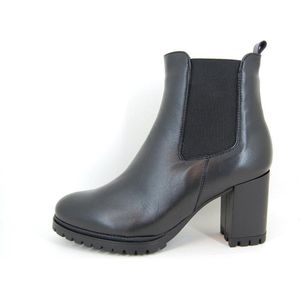 Stravers - Maat 43 Comfortabele Trendy Chelsea Boots met Hak en Uitneembaar Voetbed Grote Maten