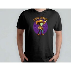 Space Cowboy - T Shirt - AlienVibes - WeAreNotAlone - OutOfThisWorld - UFOsightings - AlienVibes - Buitenaards - UFOwaarnemingen