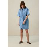 Sissy-Boy - Blauwe denim midi jurk