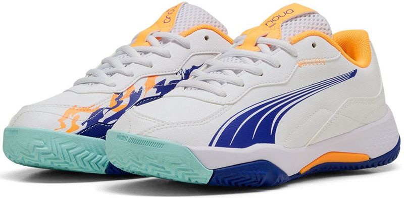 PUMA - NOVA Smash - Tennisschoenen - Blauw/Wit - Synthetisch Bovenwerk