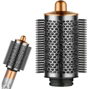 Luxe Ronde Volumeborstel Opzetstuk – Multistyler – Haarstyler föhn – Diffuser voor Krullen – Zwart en Goud