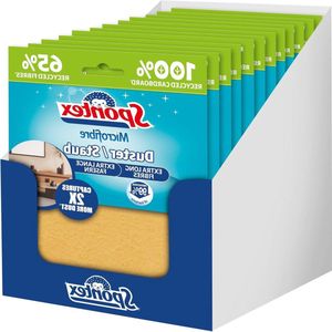 Zachte Microvezeldoeken 12 Stuks van Microfiber met Gerecyclede Vezels - Herbruikbaar - Geel