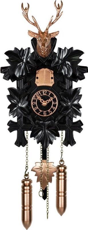 Trenkle - Effect Line - Wandklok - Zwart/Koper - Kwarts