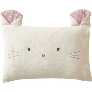 Vertbaudet - Grenier - Kussensloop - Multicolor - Katoenen Hydrofiel Doek