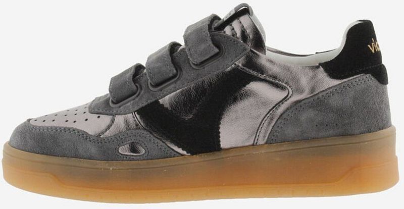 Victoria - Dames Sneakers - Grijs - Leer - Suéde - Metallic