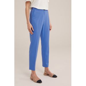 WE Fashion Dames slim fit pantalon met stretch