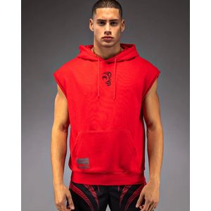 Venum x Mike Tyson Tiger Mouwloze Hoodie Intens Rood Diepzwart - S