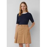s.Oliver - Korte Rok - Geplooid - Katoenen Stretch
