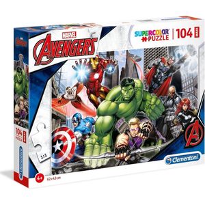 Clementoni Supercolor Maxi Legpuzzel Avengers 104 Stukjes