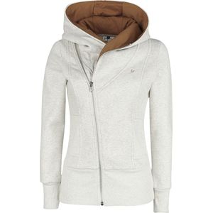 Forplay Sarah Vest met capuchon grijs gemêleerd M Katoen -