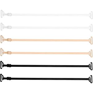 Allecto Plus - Set van 3 Paar Verstelbare BH-Bandjes in 3 Kleuren - Antislip Vervanging voor BH's en Jurken - Comfortabele Elastische Schouderbandjes voor Vrouwen