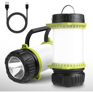 Oplaadbare superheldere 500 lumen Cree led-handlamp - Dimbare zaklamp voor kamperen, vissen, avontuur, wandelen, noodgevallen Zaklamp