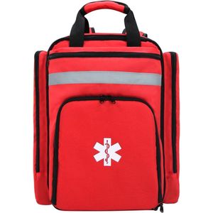 Professionele EHBO-rugzak - leeg - tactische medische tas - grote capaciteit - EHBO-rugzak voor kamperen en wandelen - rood - Eén maat - klassiek.