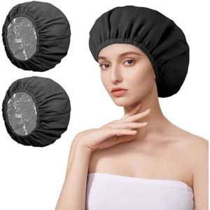 Warmtecaps 2 Stuks Diepe Conditioner Haarbehandeling Dubbellaags Warmtekap Tinfolie Stoomkap Douchemuts Herbruikbare Haarmasker Cap Voor Haarverf Permanente Oliebehandeling Haarverzorging